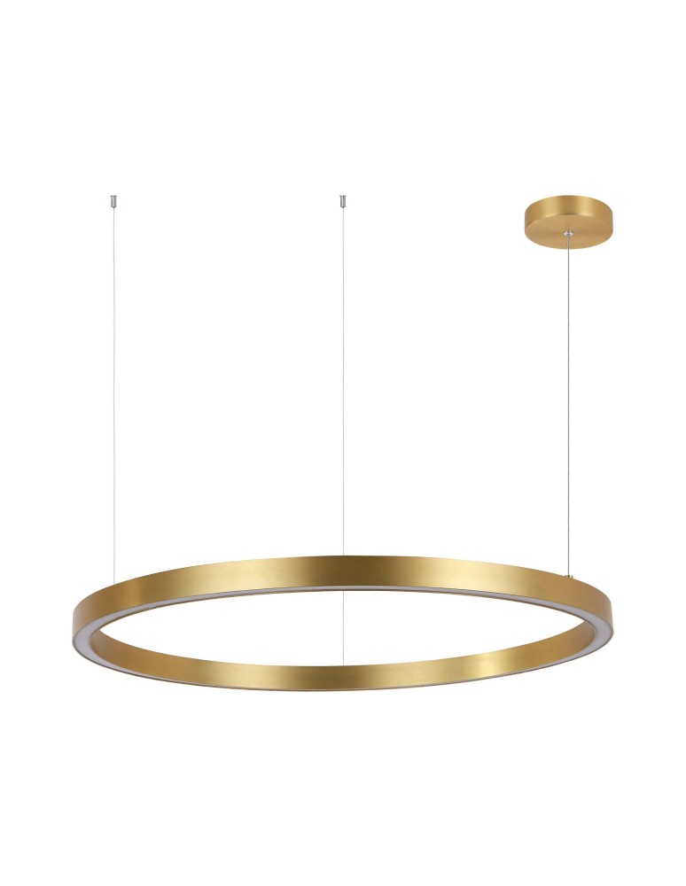 Pendant lamps circles - Light Prestige Midway large gold pendant lamp LP-033/1P L GD 1xLED Gold - product kolory-swiatla.pl 3