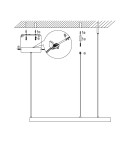 Pendant lamps circles - Light Prestige Midway large gold pendant lamp LP-033/1P L GD 1xLED Gold - product 8