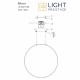 Light Prestige Mirror lampa wisząca duża czarna IP44 LP-999/1P L BK 1xLED czarny