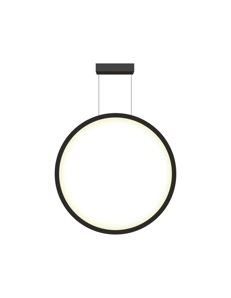 Pendant lamps circles - Light Prestige Mirror pendant lamp small black IP44 LP-999/1P S BK 1xLED black - product kolory-swiatla.pl 5