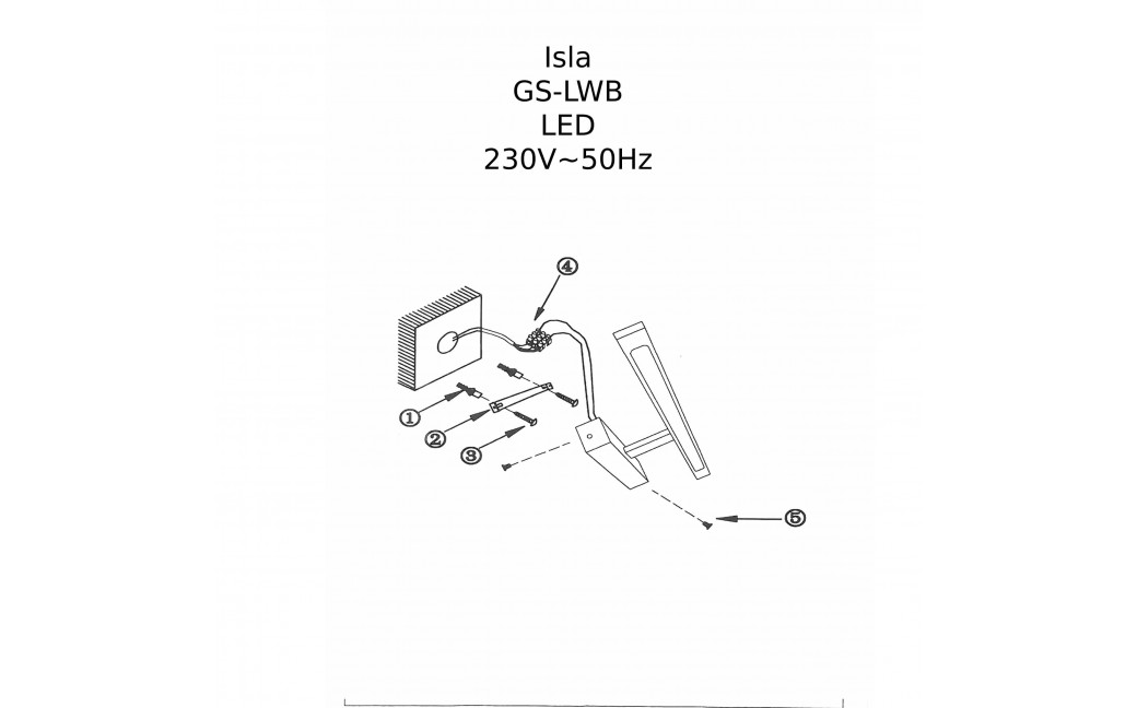 Light Prestige Isla kinkiet chrom sredni z IP44 4000K LED chrom GS-LWB-12W CH