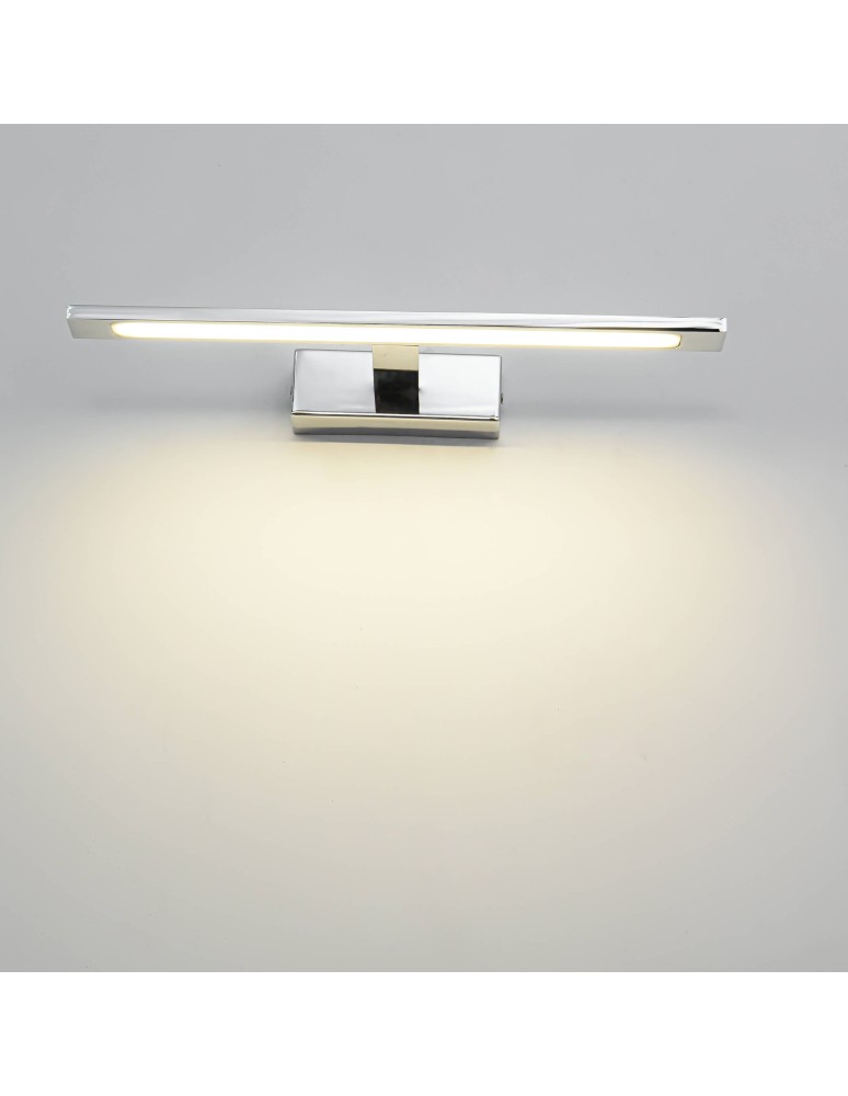 Bathroom wall lamps - Light Prestige Isla chrome wall lamp with IP44 4000K LED chrome GS-LWB-12W CH - product kolory-swiatla.pl 8