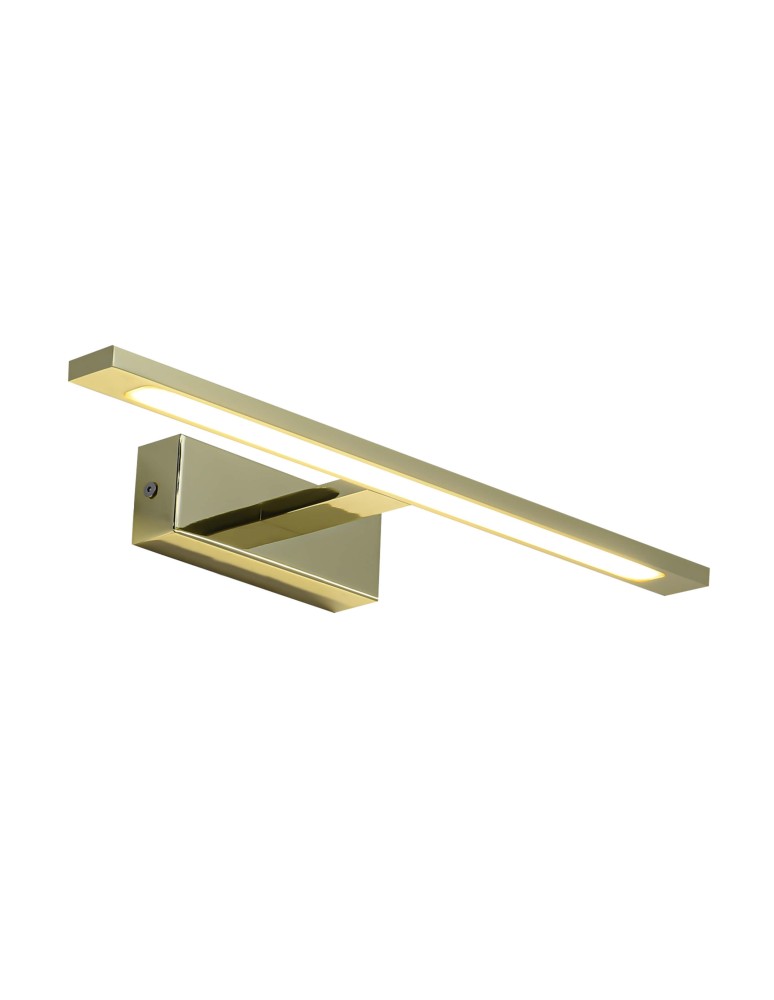 Bathroom wall lamps - Light Prestige Isla medium gold wall lamp with IP44 4000K LED gold GS-LWB-12W GOLD - product kolory-swiatla.pl 3