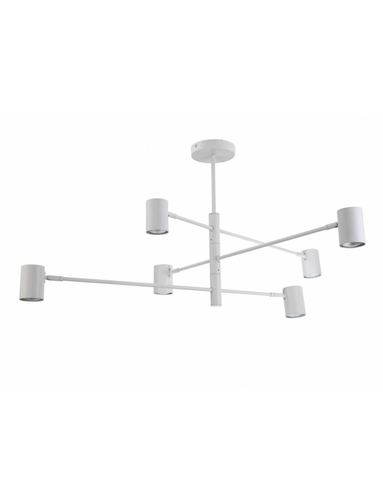 Modern pendant lamps - Light Prestige Snow 6 pendant lamp white LP-731/6P WH 6xGU10 - product kolory-swiatla.pl 2