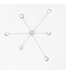 Modern pendant lamps - Light Prestige Snow 6 pendant lamp white LP-731/6P WH 6xGU10 - product 11