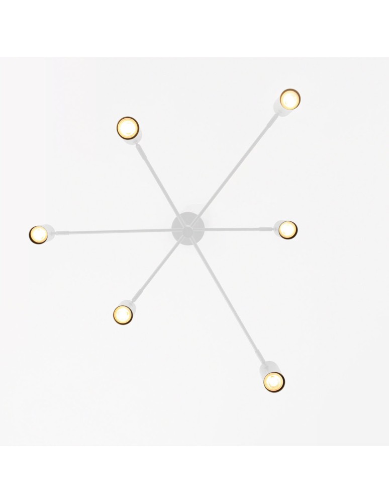 Modern pendant lamps - Light Prestige Snow 6 pendant lamp white LP-731/6P WH 6xGU10 - product kolory-swiatla.pl 11