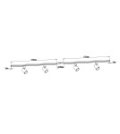 Ready-made rail kits - Light Prestige Snow SET 1F black GU10 black LP-737 BK SET - product 5
