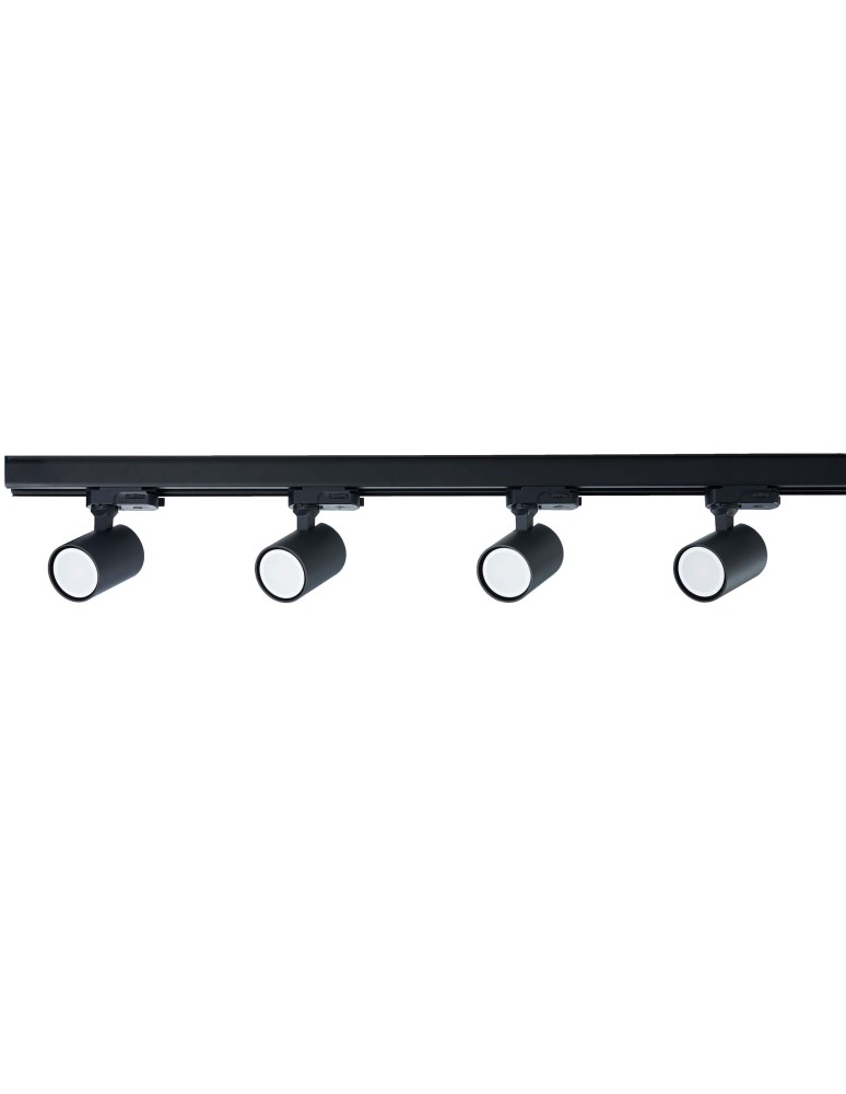 Ready-made rail kits - Light Prestige Snow System 3F GU10 4x50W black LP-737 BK SET 3F - product kolory-swiatla.pl 4