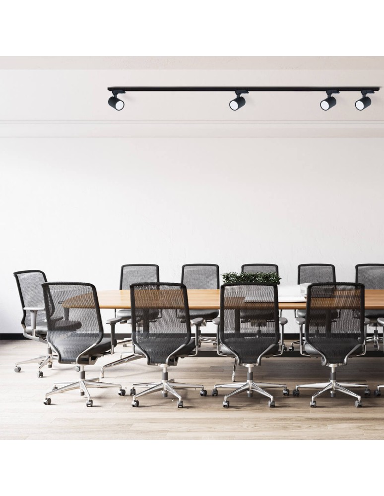 Ready-made rail kits - Light Prestige Snow System 3F GU10 4x50W black LP-737 BK SET 3F - product kolory-swiatla.pl 6