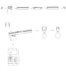 Ready-made rail kits - Light Prestige Snow System 3F GU10 4x50W black LP-737 BK SET 3F - product 15