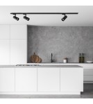 Lamps for 1 phase busbars - Light Prestige Ice spotlight for busbar 1F black GU10 black LP-732/1R 3W BK - product 5