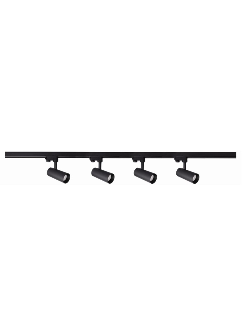 Ready-made rail kits - Light Prestige Ice System 3F GU10 4x50W black LP-732 4W BK SET - product kolory-swiatla.pl 3