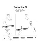 Ready-made rail kits - Light Prestige Ice System 3F GU10 4x50W white LP-732 4W WH SET - product 5