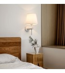 Wall lamps with lampshade - Light Prestige Tivoli wall lamp white E27 white LP-1133/1W WH - product 4