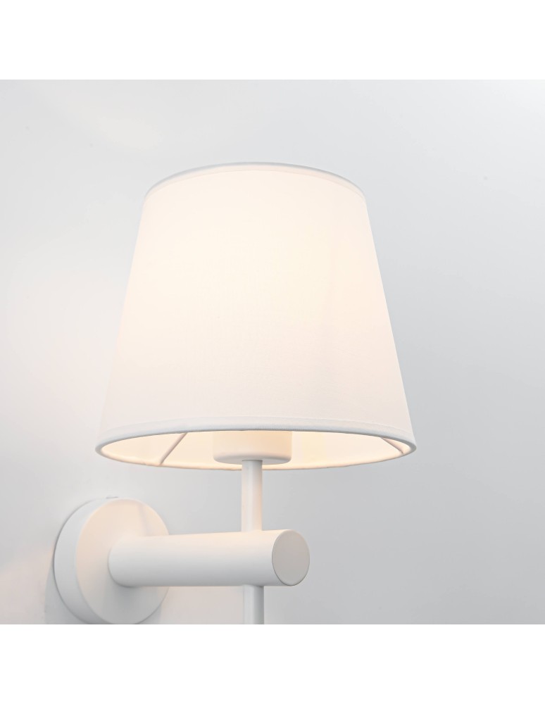 Wall lamps with lampshade - Light Prestige Tivoli wall lamp white E27 white LP-1133/1W WH - product kolory-swiatla.pl 7