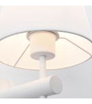 Wall lamps with lampshade - Light Prestige Tivoli wall lamp white E27 white LP-1133/1W WH - product 8