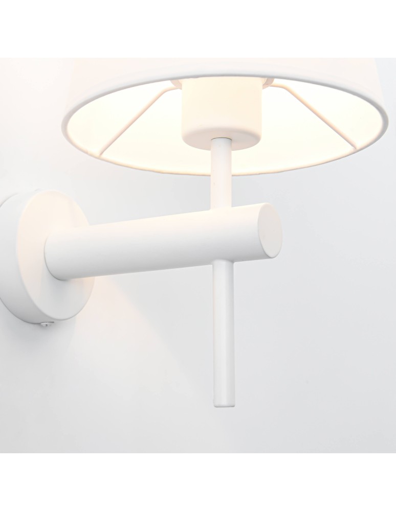 Wall lamps with lampshade - Light Prestige Tivoli wall lamp white E27 white LP-1133/1W WH - product kolory-swiatla.pl 9