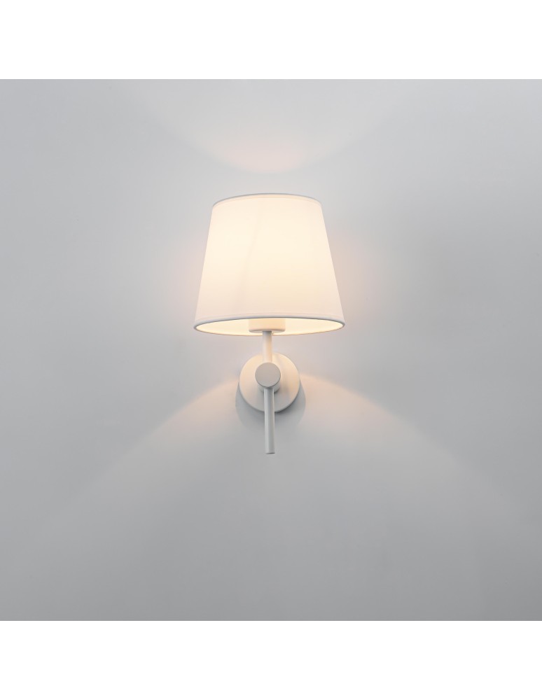 Wall lamps with lampshade - Light Prestige Tivoli wall lamp white E27 white LP-1133/1W WH - product kolory-swiatla.pl 10