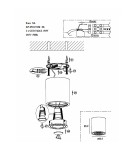Hermetic ceiling luminaires - Light Prestige Faro surface-mounted luminaire black IP65 GU10 black LP-6510/1SM BK - product 7