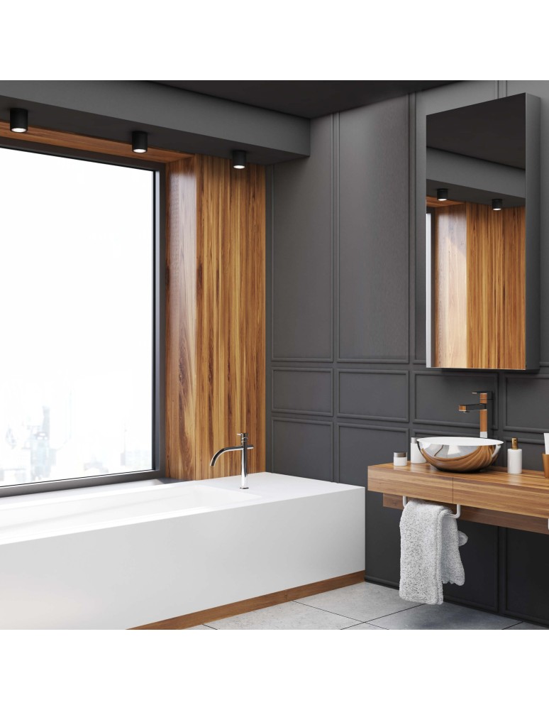 Hermetic ceiling luminaires - Light Prestige Faro surface-mounted luminaire black IP65 GU10 black LP-6510/1SM BK - product kolory-swiatla.pl 8