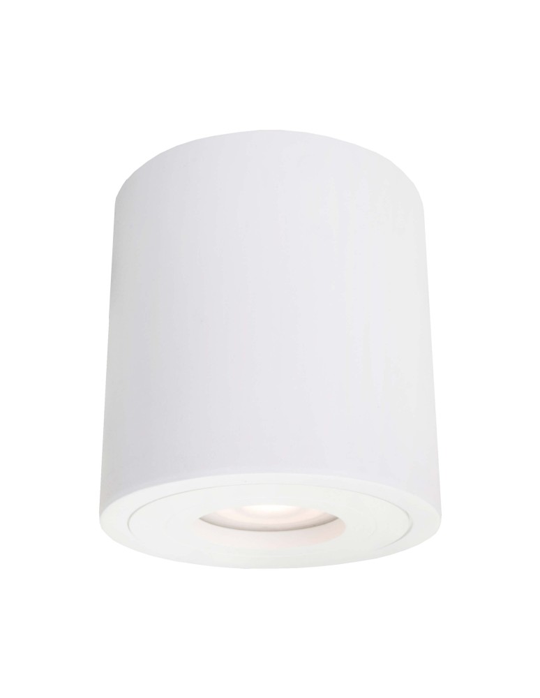 Hermetic ceiling luminaires - Light Prestige Faro XL surface mounted luminaire white with IP65 GU10 white LP-6510/1SM XL WH - product kolory-swiatla.pl 4