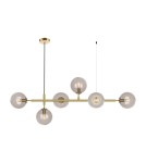 Pendant lamps - Light Prestige Alisa pendant lamp transparent balls LP-005/6P TR 6xE14 gold / transparent - product 5