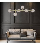 Pendant lamps - Light Prestige Alisa pendant lamp transparent balls LP-005/6P TR 6xE14 gold / transparent - product 6