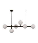 Pendant lamps - Light Prestige Alisa pendant lamp black white balls LP-005/6P BK/WH 6xE14 black / white - product 14