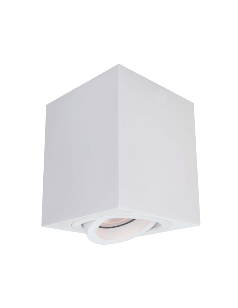 Ceiling luminaires for replaceable light source - Light Prestige Lyon 1 surface-mounted luminaire white GU10 white LP-5881/1SM WH - product kolory-swiatla.pl 3