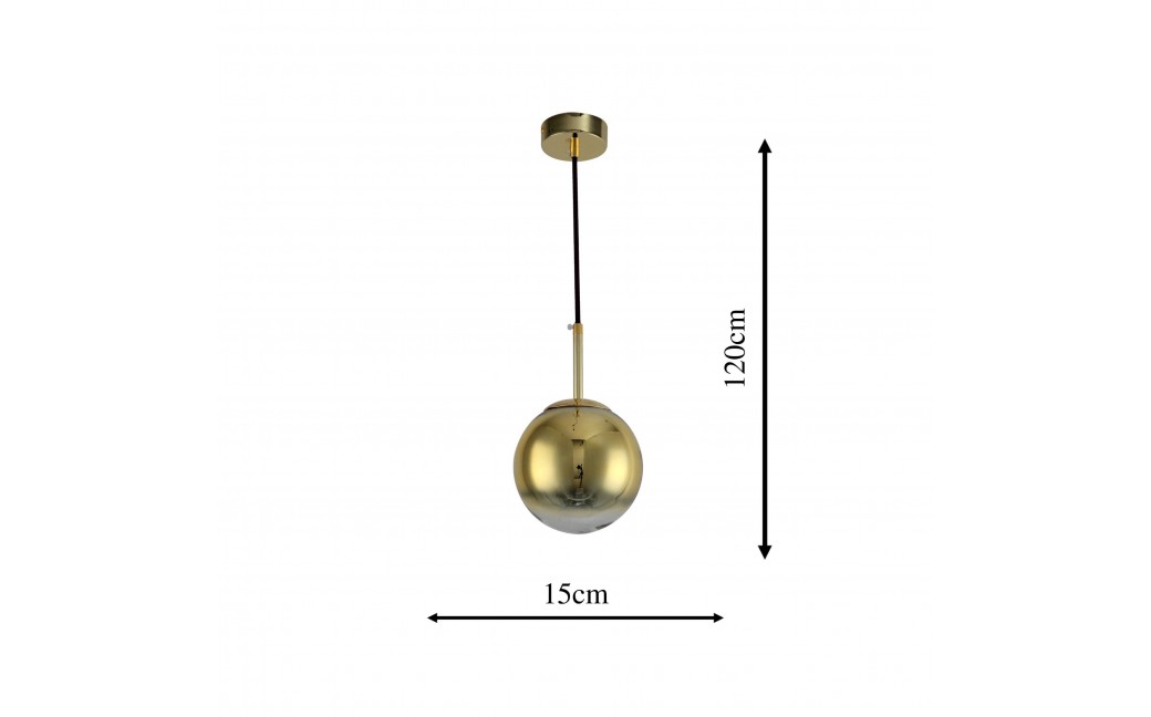 Light Prestige Palla lampa wisząca mała złota LP-2844/1P S GD 1xE14 złoty/transparentny