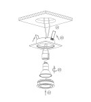 Flush-mounted hermetic lamps - Light Prestige Lagos flush-mounted round white IP65 GU10 white LP-440/1RS WH eyelet - product 7