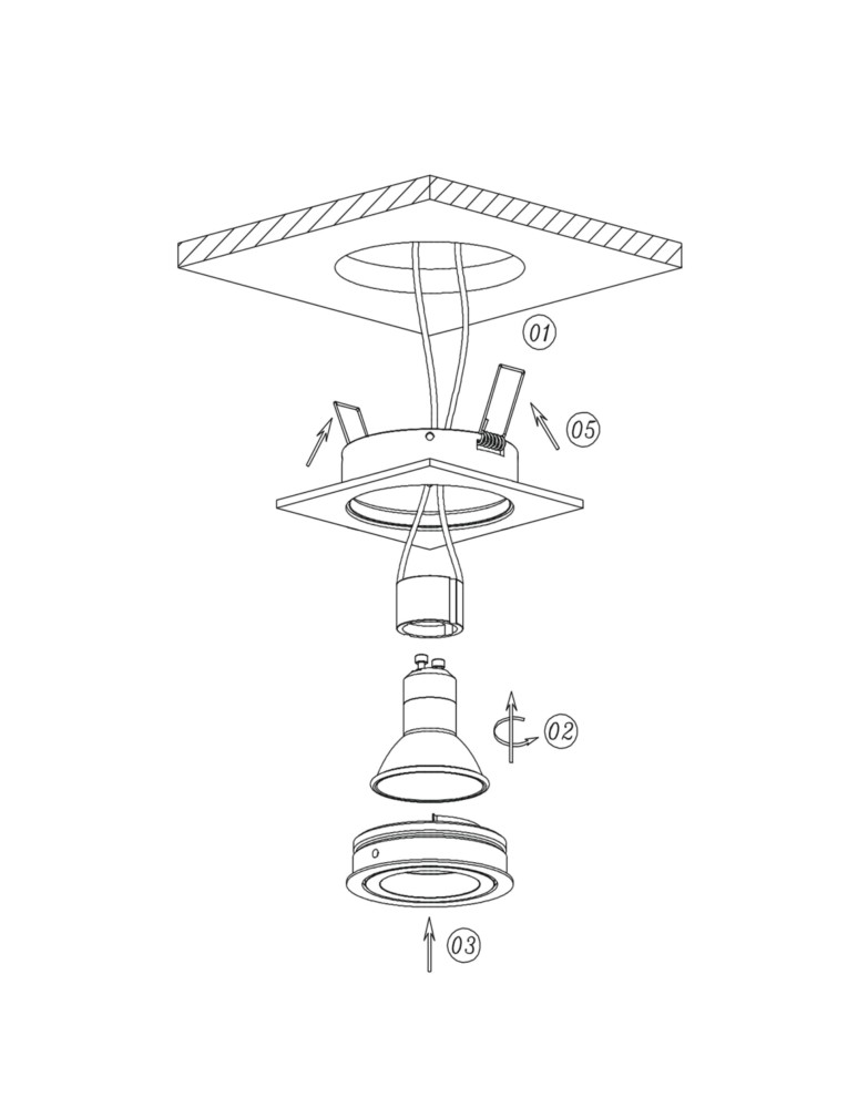 Flush-mounted hermetic lamps - Light Prestige Lagos flush-mounted round white IP65 GU10 white LP-440/1RS WH eyelet - product kolory-swiatla.pl 7