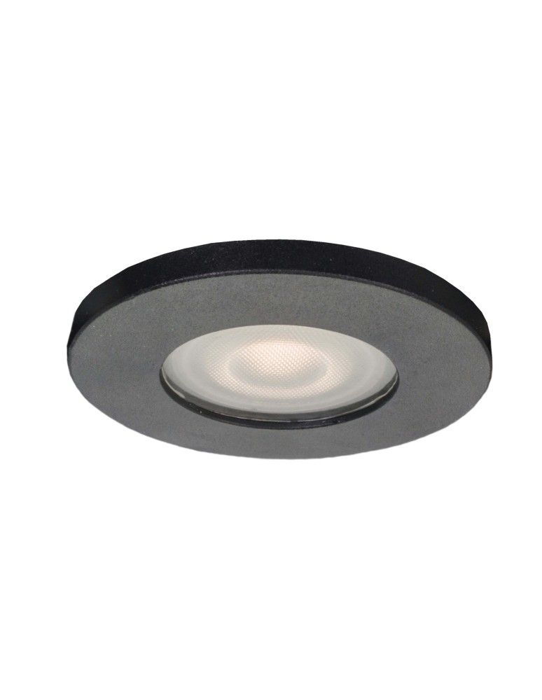Flush-mounted hermetic lamps - Light Prestige Lagos flush round black IP65 GU10 black LP-440/1RS BK eyelet - product kolory-swiatla.pl 3