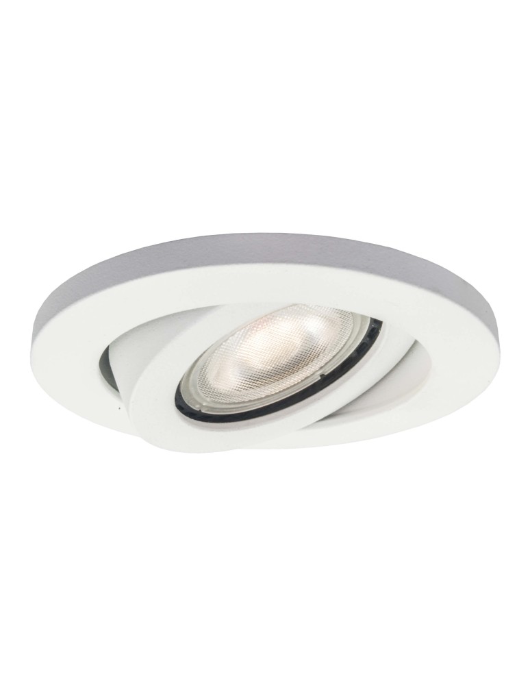 Round flush-mounted lamps - Light Prestige Lagos concealed round movable white IP20 GU10 white LP-440/1RS WH movable eyelet - product kolory-swiatla.pl 3
