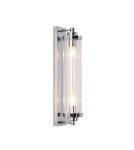 Glamour wall lamps - Light Prestige Lorenzo Wall lamp E14 2x40W transparent/silver LP-2960/1W CH - product 2