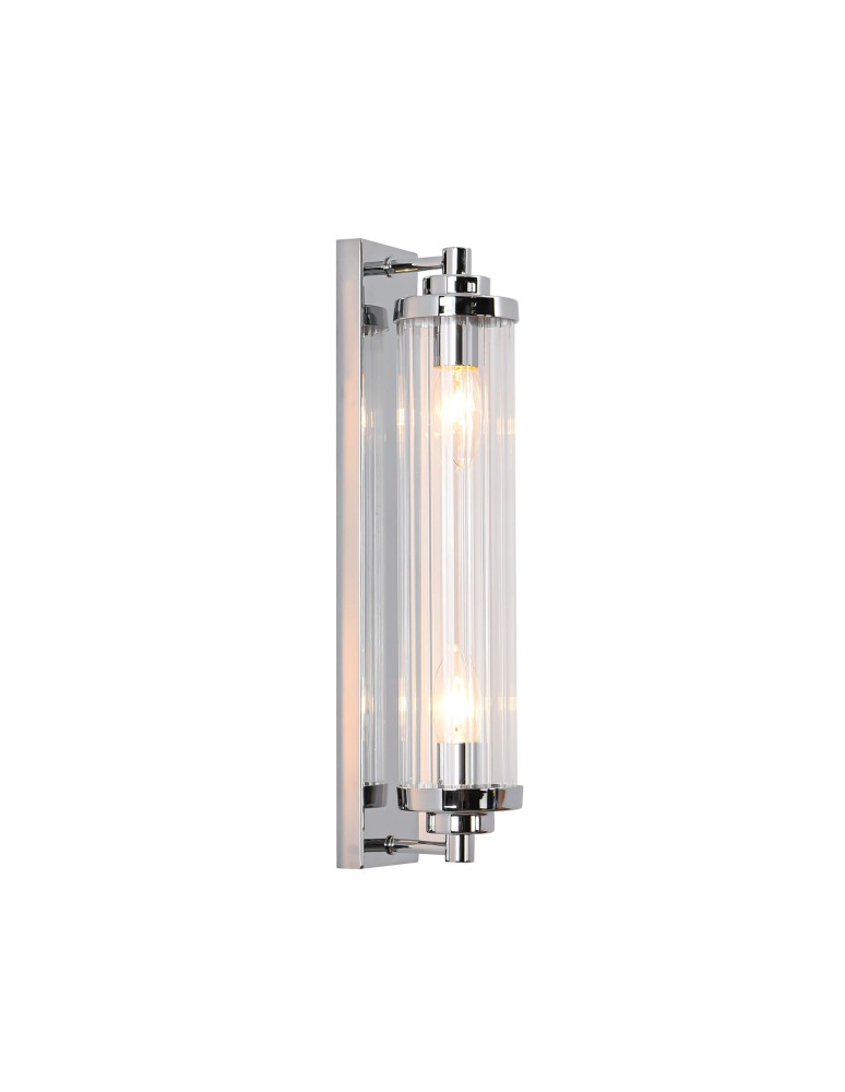 Glamour wall lamps - Light Prestige Lorenzo Wall lamp E14 2x40W transparent/silver LP-2960/1W CH - product kolory-swiatla.pl 2