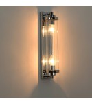 Glamour wall lamps - Light Prestige Lorenzo Wall lamp E14 2x40W transparent/silver LP-2960/1W CH - product 7