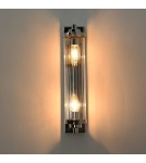 Glamour wall lamps - Light Prestige Lorenzo Wall lamp E14 2x40W transparent/silver LP-2960/1W CH - product 13