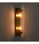 Glamour wall lamps - Light Prestige Lorenzo Wall lamp E14 2x40W transparent/gold LP-2960/1W GD - product 5
