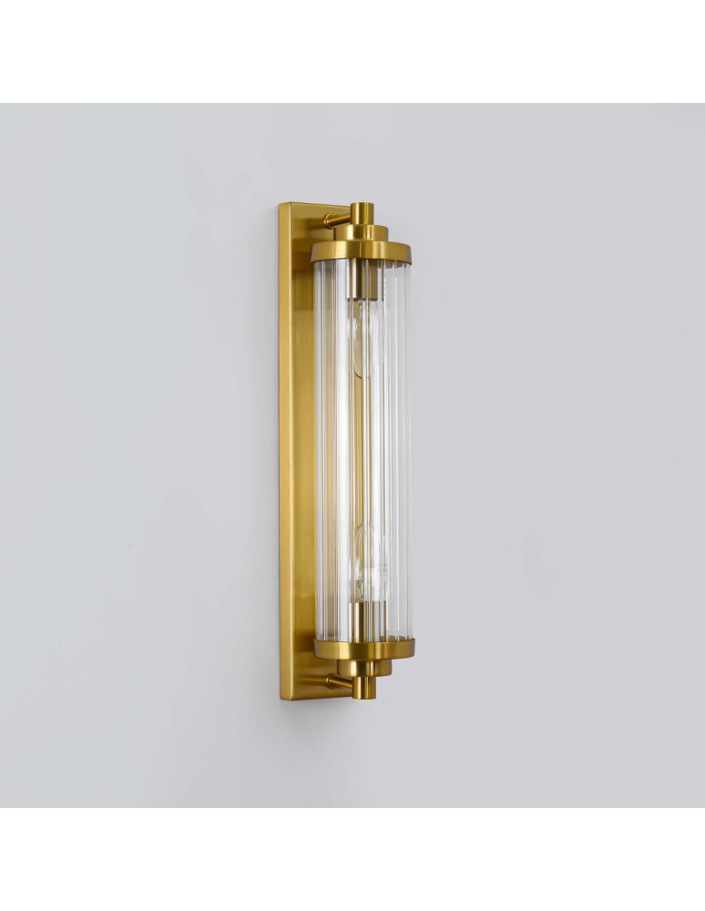 Glamour wall lamps - Light Prestige Lorenzo Wall lamp E14 2x40W transparent/gold LP-2960/1W GD - product kolory-swiatla.pl 6