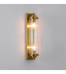 Glamour wall lamps - Light Prestige Lorenzo Wall lamp E14 2x40W transparent/gold LP-2960/1W GD - product 7