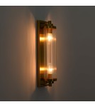 Glamour wall lamps - Light Prestige Lorenzo Wall lamp E14 2x40W transparent/gold LP-2960/1W GD - product 8