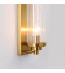 Glamour wall lamps - Light Prestige Lorenzo Wall lamp E14 2x40W transparent/gold LP-2960/1W GD - product 10