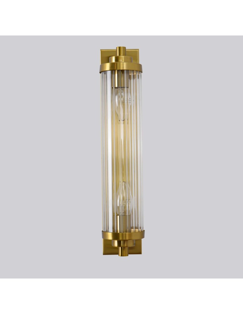 Glamour wall lamps - Light Prestige Lorenzo Wall lamp E14 2x40W transparent/gold LP-2960/1W GD - product kolory-swiatla.pl 11