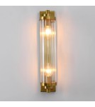 Glamour wall lamps - Light Prestige Lorenzo Wall lamp E14 2x40W transparent/gold LP-2960/1W GD - product 12