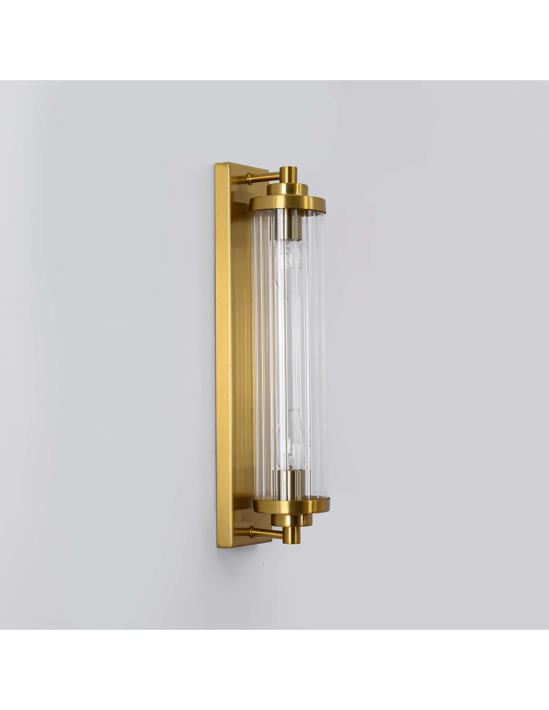 Glamour wall lamps - Light Prestige Lorenzo Wall lamp E14 2x40W transparent/gold LP-2960/1W GD - product kolory-swiatla.pl 13
