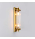 Glamour wall lamps - Light Prestige Lorenzo Wall lamp E14 2x40W transparent/gold LP-2960/1W GD - product 14