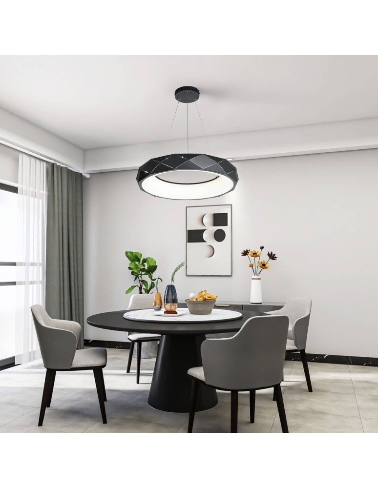 LED pendant lamps - Light Prestige Reus LED pendant black LED black LP-8069/1P LED BK - product kolory-swiatla.pl 4