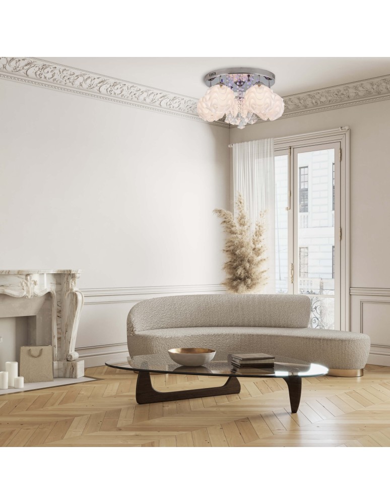 Ceiling lamps - Light Prestige Sada 5 plafond E14 white, silver LP-119/5C - product kolory-swiatla.pl 5