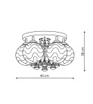 Ceiling lamps - Light Prestige Sada 5 plafond E14 white, silver LP-119/5C - product 6